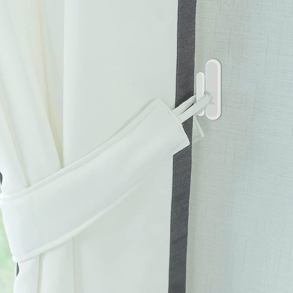 8 Pack Self Adhesive Blind Cord Hooks, Glued To Wall Venetian Blind Rope Holder, Carousel 5