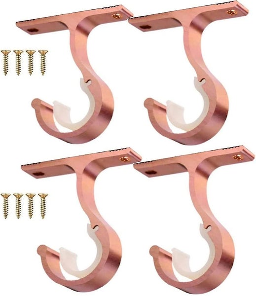 4 Pcs Curtain Rod Bracket Ceiling Mount Brackets Zinc Alloy Rod Holder Wall Brac Carousel 1
