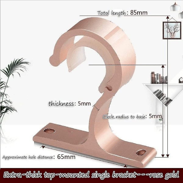 4 Pcs Curtain Rod Bracket Ceiling Mount Brackets Zinc Alloy Rod Holder Wall Brac Carousel 2