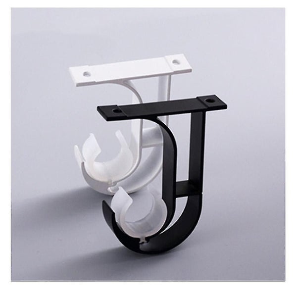 4pcs Curtain Rod Holder Brackets, Aluminum Alloy Hanging Rod Holder Wardrobe Cab Carousel 2