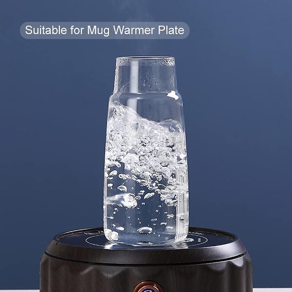 Bedside Kettle Set With Tumbler Glass Sleeping Cup Set, Mouthwash Decanter With Carousel 4