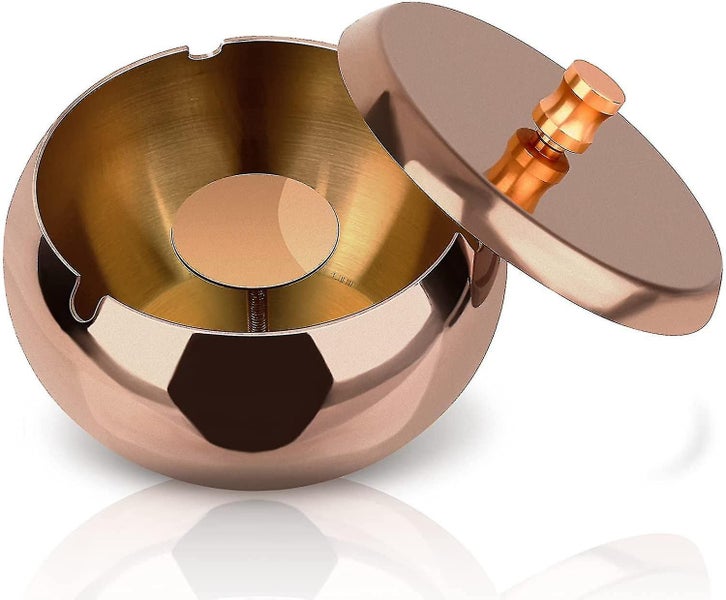 Ashtray, Outdoor Ashtray With Cover, Stainless Steel Household Ashtray Set For O Carousel 2