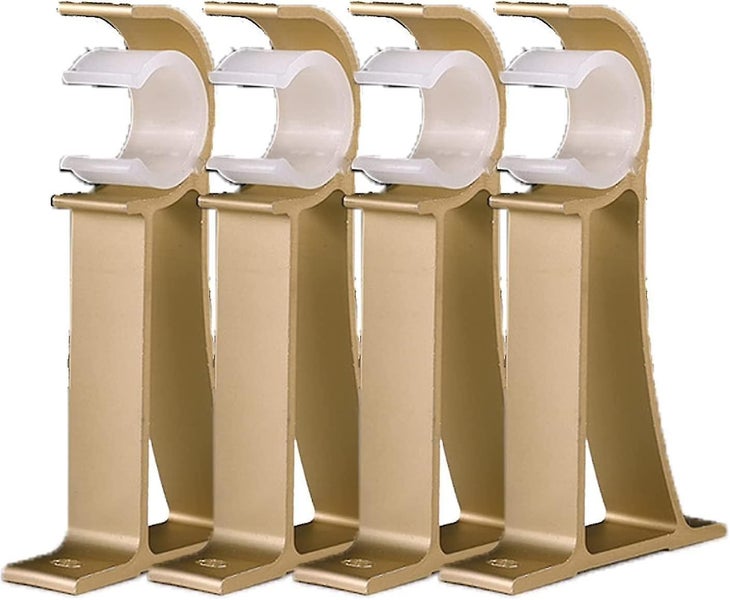 Aluminum Alloy Single Hole Curtain Rod Brackets Curtain Rod Ceiling Mount Ceilin Carousel 1
