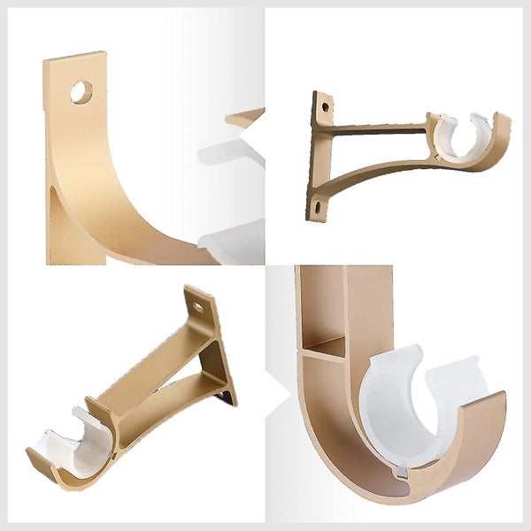 Aluminum Alloy Single Hole Curtain Rod Brackets Curtain Rod Ceiling Mount Ceilin Carousel 3
