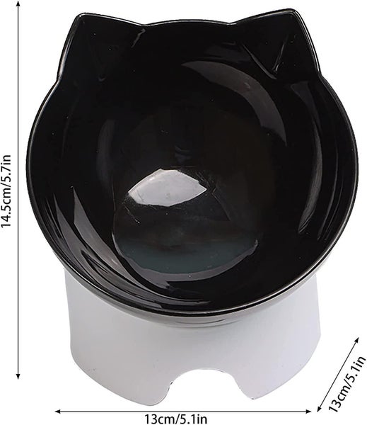 Cat Food Bowl Tilted Cat Bowl Orthopedic Neck Protective Bowl Feeders And Drinke Carousel 2