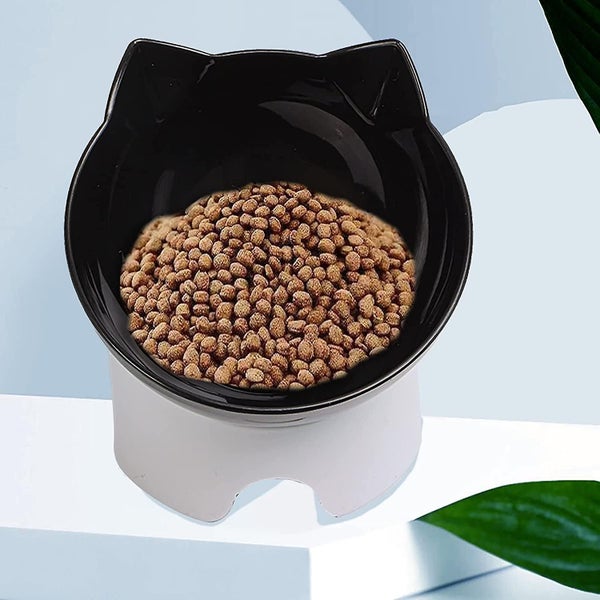 Cat Food Bowl Tilted Cat Bowl Orthopedic Neck Protective Bowl Feeders And Drinke Carousel 5
