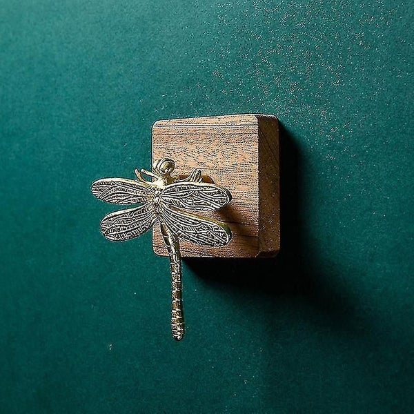 Brass Dragonfly Handle Simple Nordic Cabinet Gold Pure Copper Drawer Door Knob Carousel 1