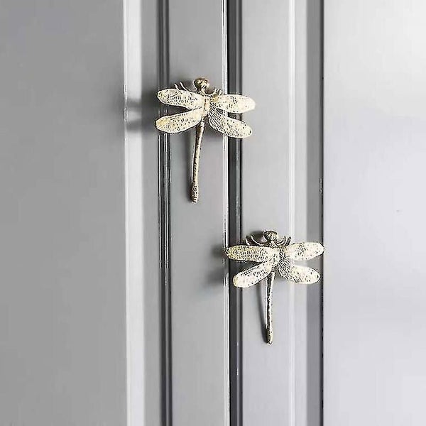 Brass Dragonfly Handle Simple Nordic Cabinet Gold Pure Copper Drawer Door Knob Carousel 2