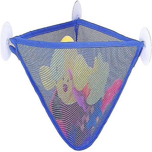 Bath Toy Organizer, Kids Bath Toy Storage Net & Corner Shower Caddy Bag With 3 S Carousel 1