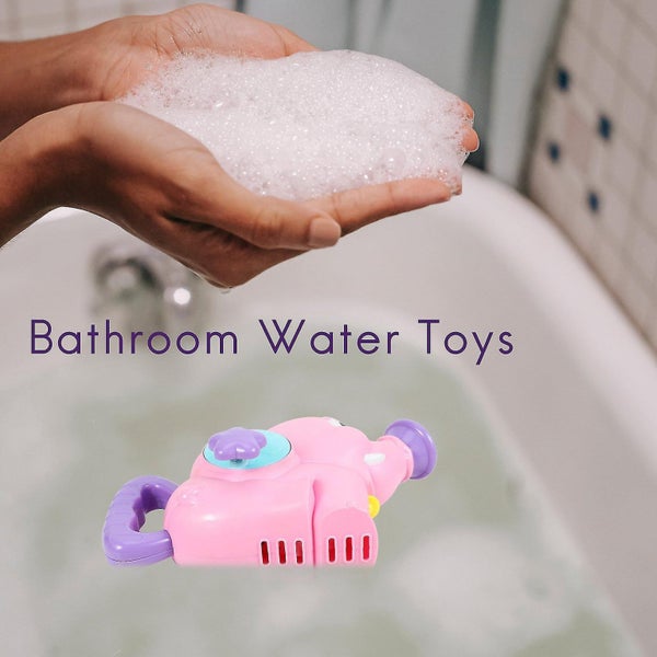 Baby Bath Toys Children's Bathroom Water Toys Cartoon Elephant Shower Hand Pump Carousel 2