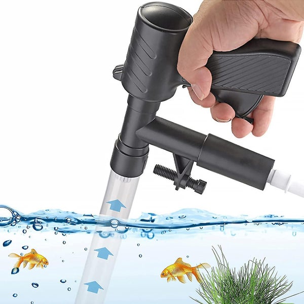 Aquarium Gravel Cleaner, Aquarium Water Changer With Air Pressure Button Aquariu Carousel 1
