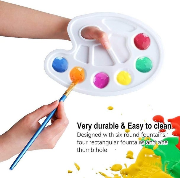 Artist Brush, 12 Flat Brush Set Painting, Artist Brush Bristle Brush For Waterco Carousel 5