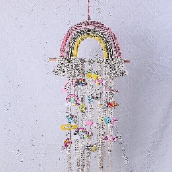 Braided Rainbow Children's Room Hair Clip Hair Accessories Storage Strap (withou Carousel 2