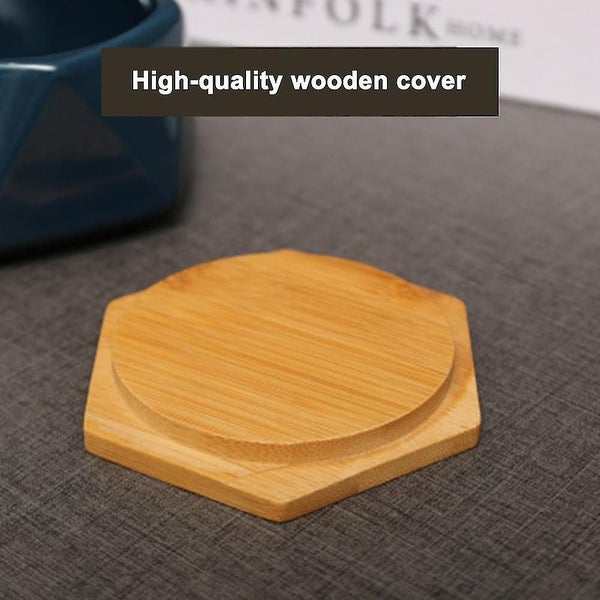 Ceramic Ashtray - Gradient White - With Cover Carousel 5