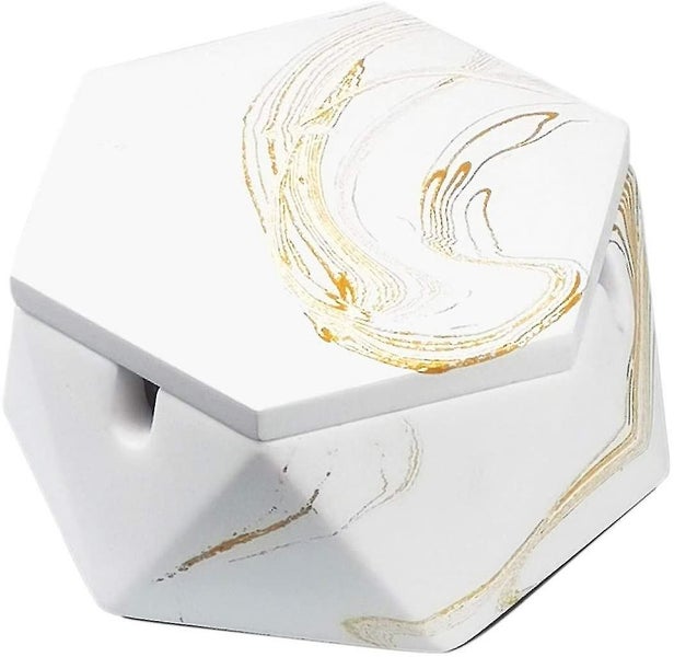 Concrete Ashtray With Lid & Steel Liner, Ashtrays For Cigarettes, Ash Tray Weed Carousel 1