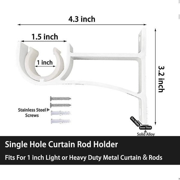 Curtain Rod Bracket, Small Curtain Rod Brackets Holder For Curtain Rods Heavy Du Carousel 2
