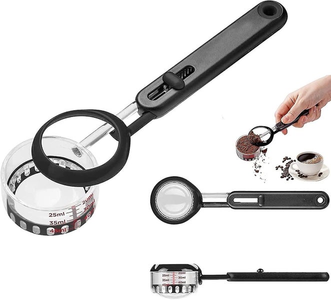 Coffee Measuring Scoop, Adjustable Volume Tablespoon Measure Spoon With Long Han Carousel 1