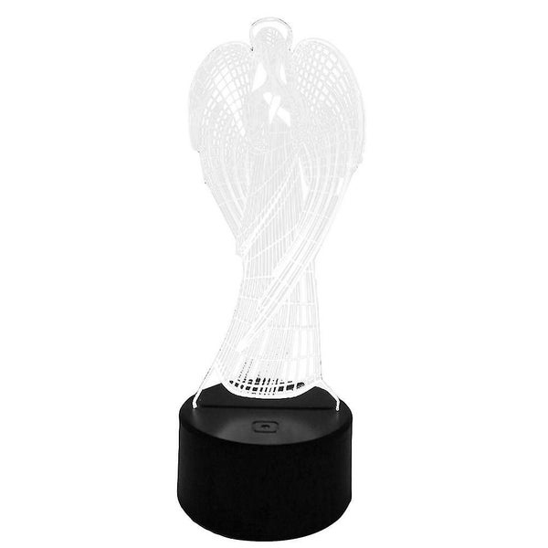 Colorful Touch Led Night Light Creative Angel 3d Illusion Usb Table Lamp Home De Carousel 1