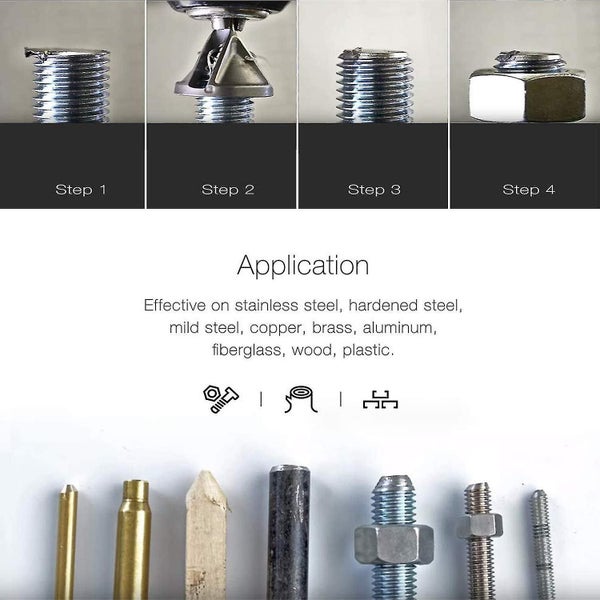 Burr Remove Tool, Triangle Shank Deburring Tool External Chamfer Drill Bit Exte Carousel 5