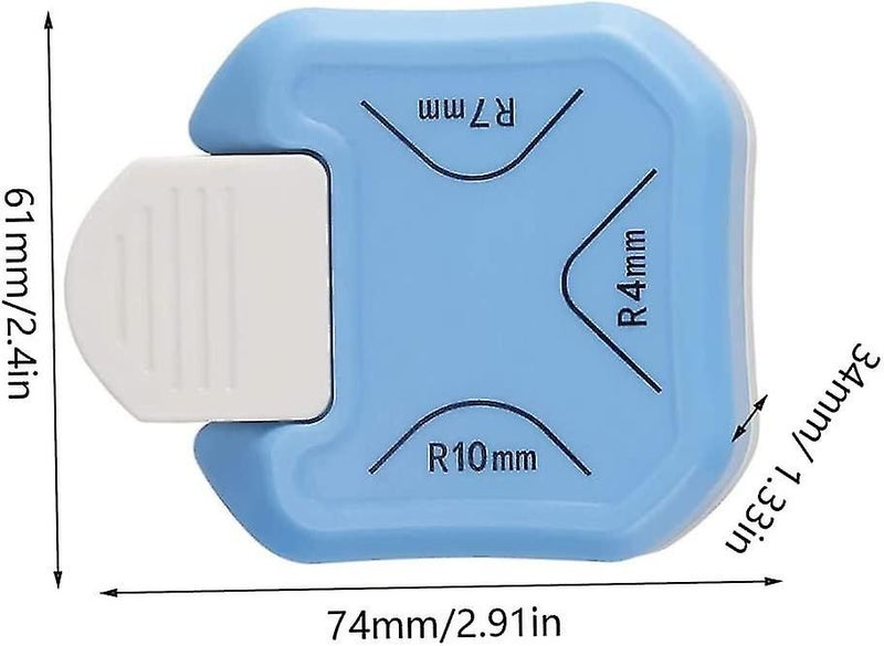 Corner Rounder Punch 3 In 1 Handheld Hole Puncher For Sheet Craft Laminate Card Carousel 1