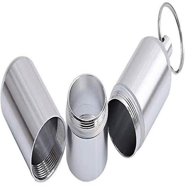 Cigarette Case Keychain 2 Pcs, Metal Cigarette Box Waterproof Pocket Case