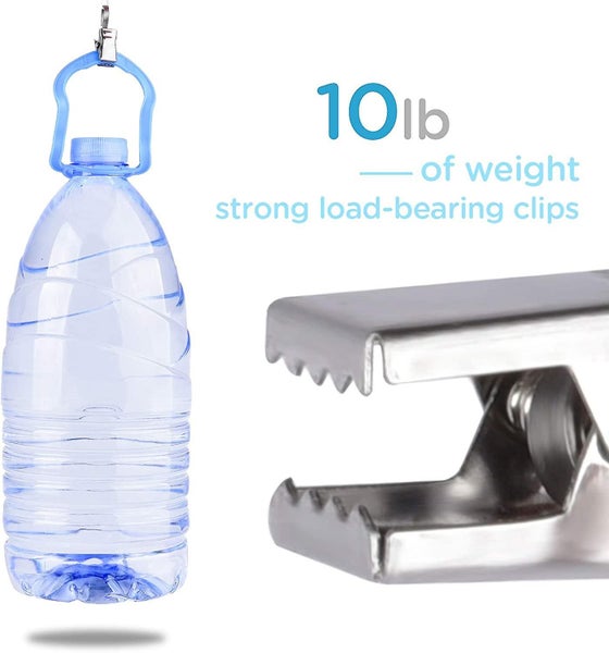 Curtain Clips, 100 Pieces Small Metal Curtain Clips With Hooks For Home Window D Carousel 5