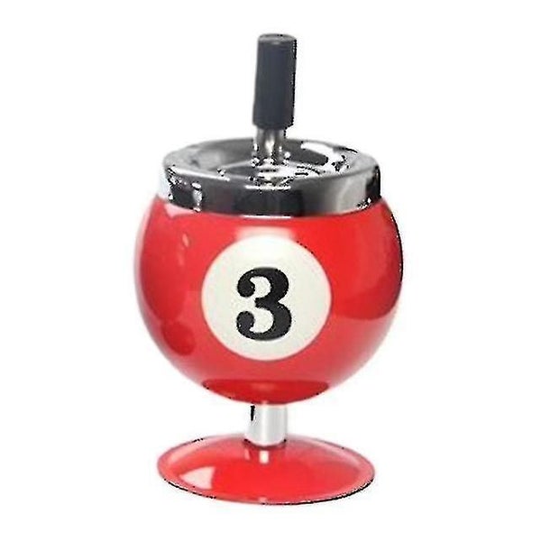 Creative Push Down Cigarette Ashtray Billiards Ball Ashtray Metal Smoking Ash Tr Carousel 1