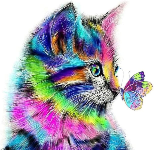 Diamond Painting, 5d Diy Full Diamond Cat, Diamond Painting Kits For Adults Rhin Carousel 1