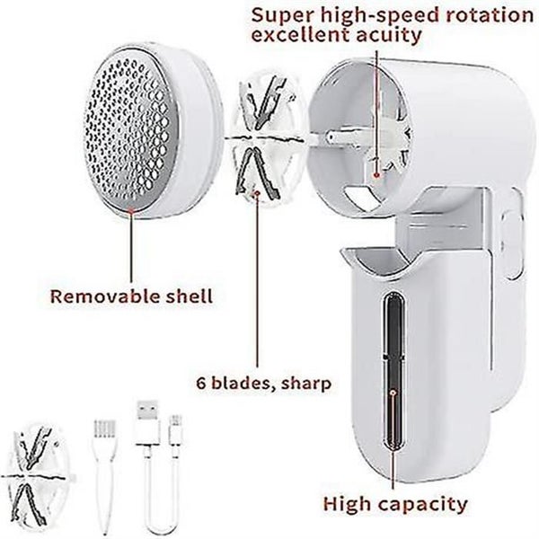 Electric Portable Fabric Shaver And Lint Remover Dual Protection For Your Clothe Carousel 2