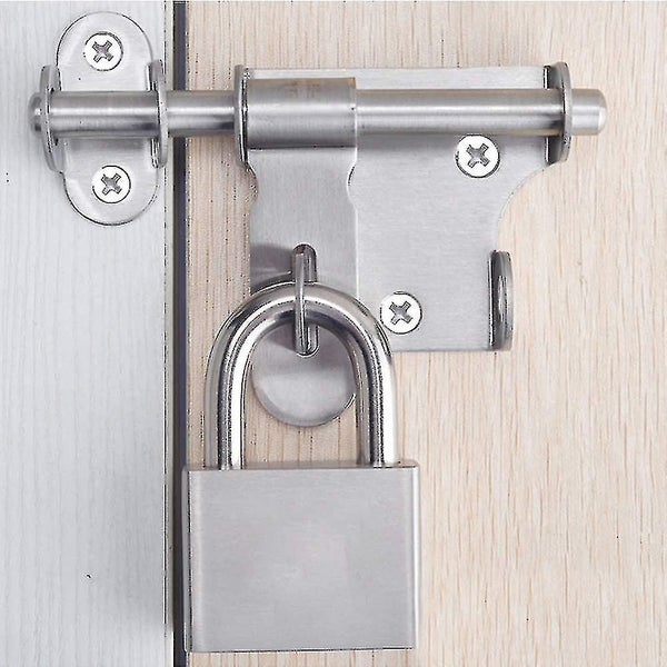 Door Latch, 2 Pcs Latch, Sliding Door Latches Thickened Stainless Steel Durable Carousel 4