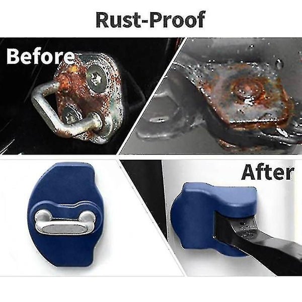 Door Lock Cover Protector Latches Door Stopper Covers Set White1set Carousel 2
