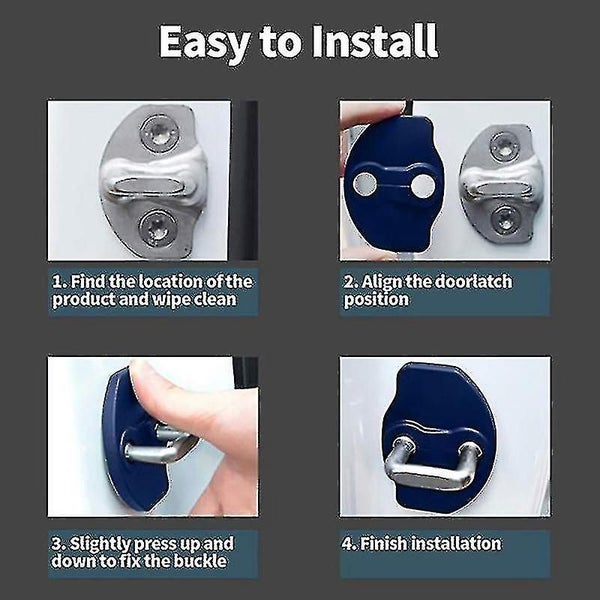 Door Lock Cover Protector Latches Door Stopper Covers Set White1set Carousel 4