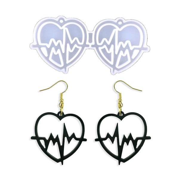 Epoxy Love Mold Silicone Earrings Mold Handmade Fashion Jewelry Resin Molds Carousel 5