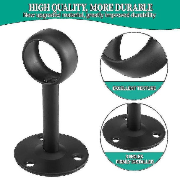 Curtain Rod Holder For Curtain Rod, Ceiling Bracket,2 Pieces Carousel 2
