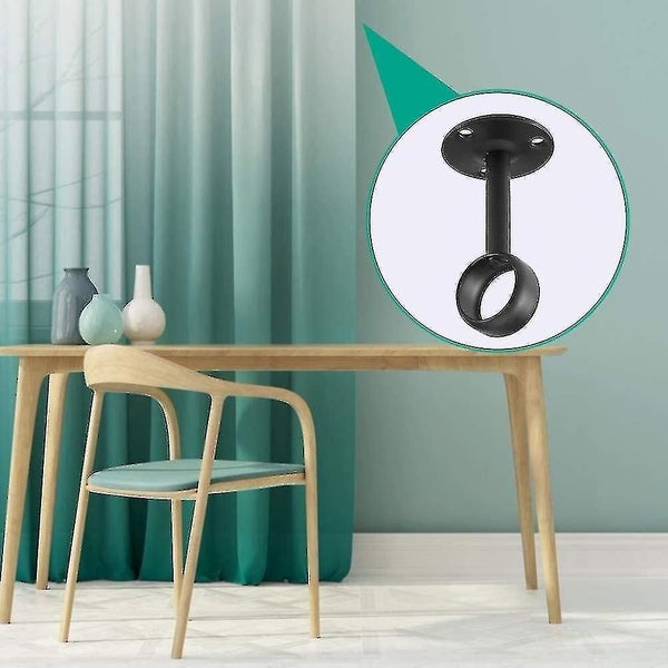 Curtain Rod Holder For Curtain Rod, Ceiling Bracket,2 Pieces Carousel 4