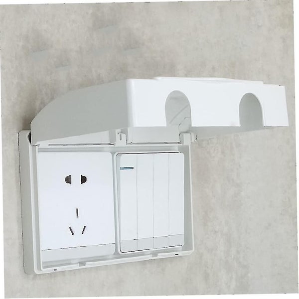 Double Socket Protector Cover Waterproof Electric Plug Socket Cover Baby Safety Carousel 5