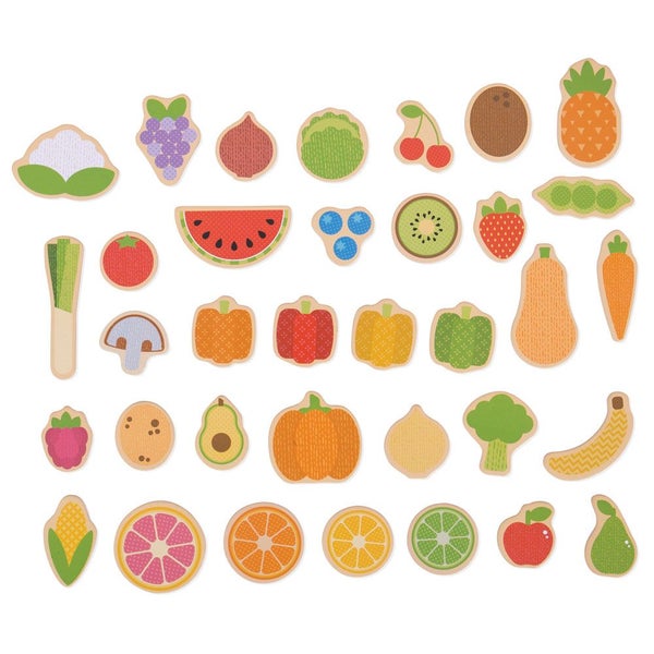 Bigjigs Toys Fruit and Veg Magnets Carousel 1