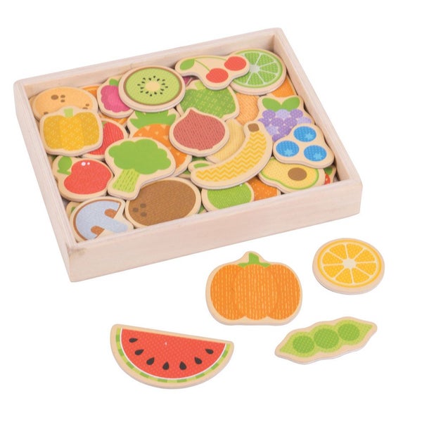 Bigjigs Toys Fruit and Veg Magnets Carousel 2