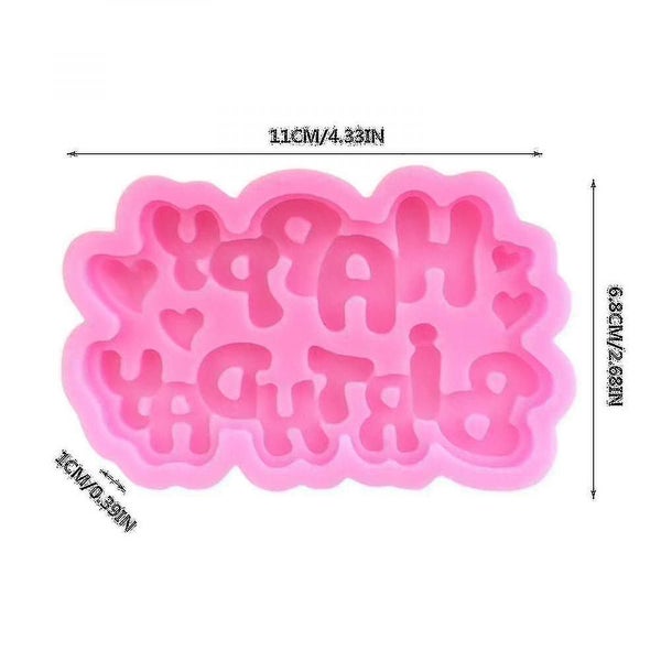 Happy Birthday Silicone Fondant Mold Chocolate Molds Letters Silicone Cake Mold Carousel 2