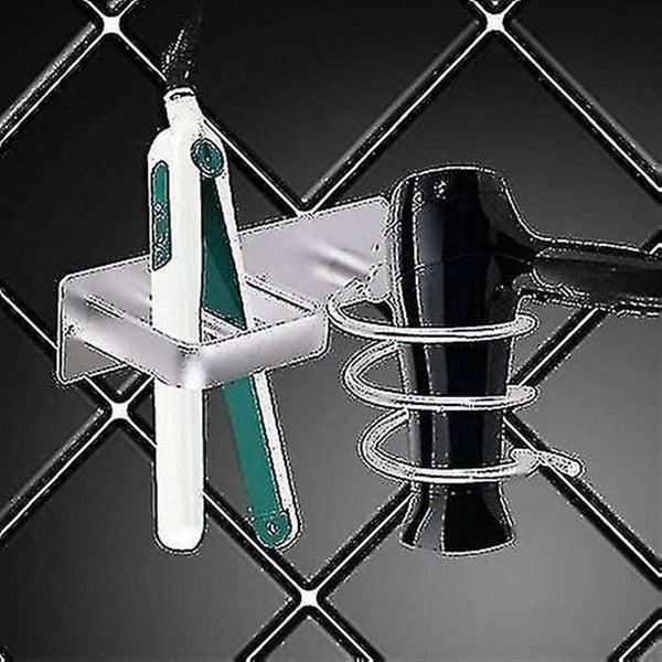 Hair Dryer Holder Hair Dryer Straightener Holder - Metal Wall Holder Without Carousel 2