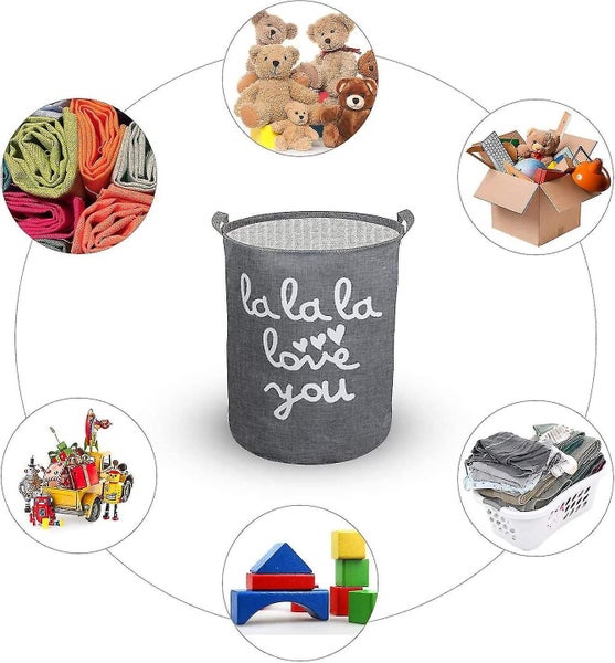 Foldable Laundry Baskets, Laundry Basket, Laundry Bag, Cotton And Linen Material Carousel 4