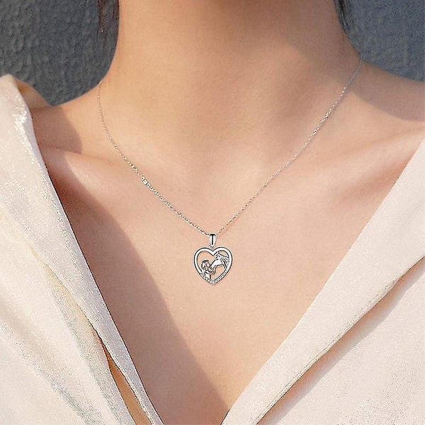 Girl And Horse Necklacehorse Jewellery Horsebracelet Necklace Earrings Set Gifts Carousel 2