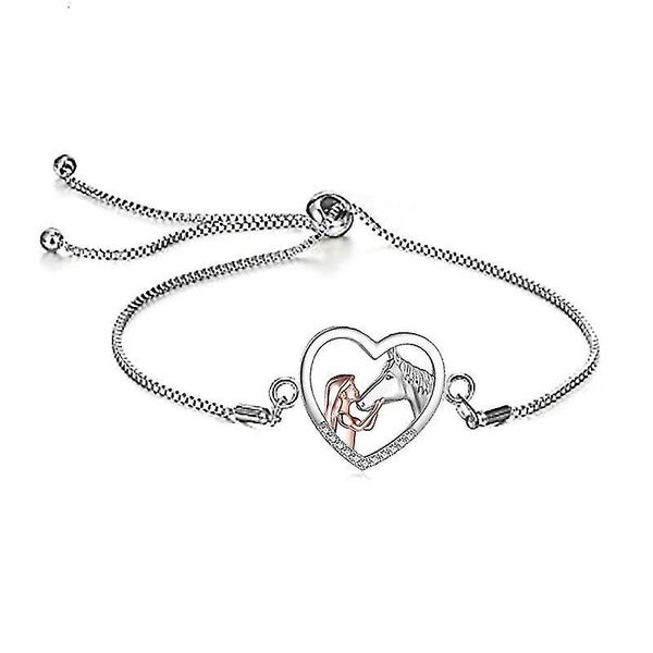 Girl And Horse Necklacehorse Jewellery Horsebracelet Necklace Earrings Set Gifts Carousel 5