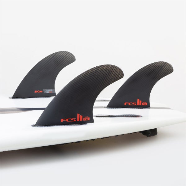 FCS II Fire Wire PC Medium Black Thruster Fin Set : BidBud