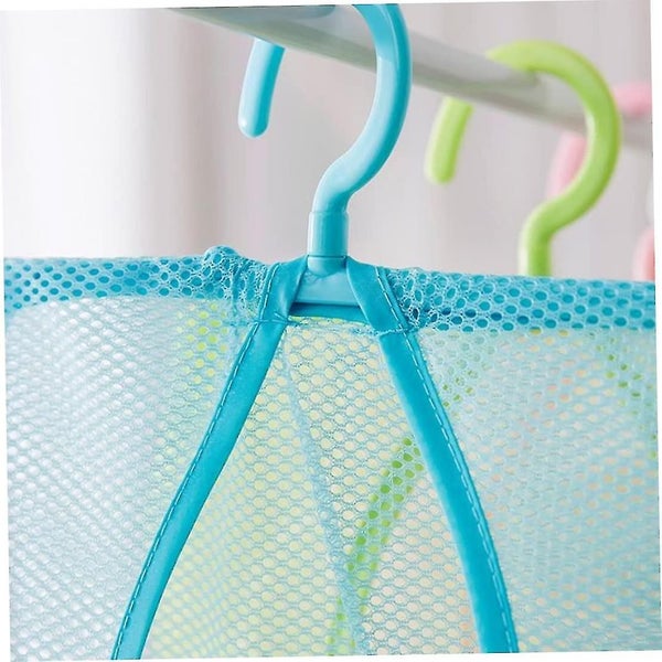 Hanging Storage Mesh Bag, Multifunctional Solid Color Laundry Peg Bag With Hook, Carousel 5