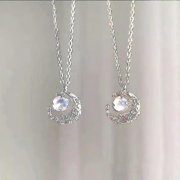 Fashion Alloy Women's Necklace Star Moon Pendant Choker Women Gold Silver Color Carousel 2