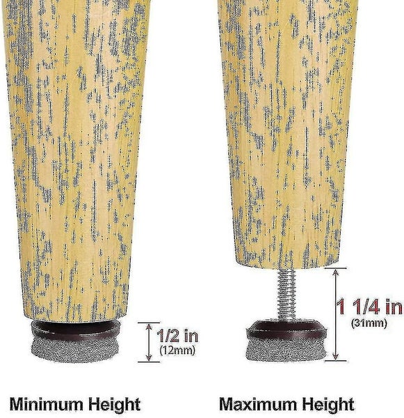 Furniture Levelers Adjustable Furniture Feet Leveling Table Chair Levelers T-nut Carousel 2