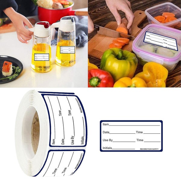 Food Storage Labels 300pcs/roll Date Record Removable Tags Sticker Decal For Hom Carousel 2