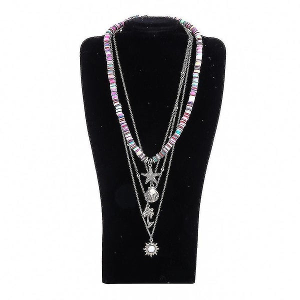 Golden Thin Chain Women Pendant Necklaces Shell Necklace New Jewelry Accessories Carousel 1