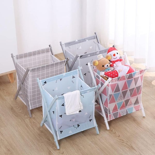 Foldable Laundry Basket, Laundry Basket,toy Storage Bag, Blue Storage Organize Carousel 5